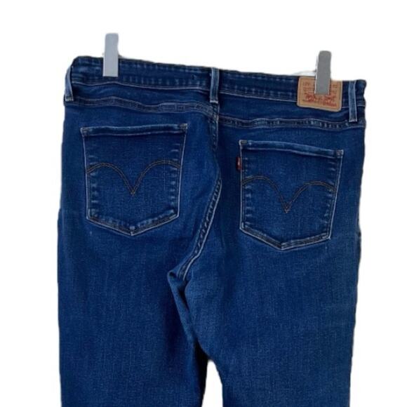 Levi’s Women’s Jeans Classic Mid Rise Skinny Ankle Stretch Dark Wash Size 14 - Picture 4 of 8